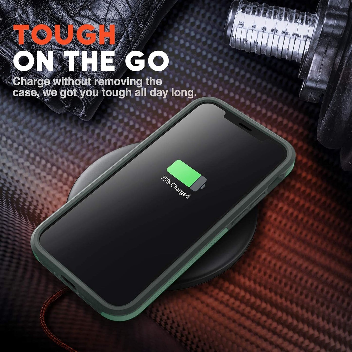 NTG 1st Generation Designed for iPhone 11 Pro Max Case - Heavy-Duty Slim Shockproof Protective Case (Green)