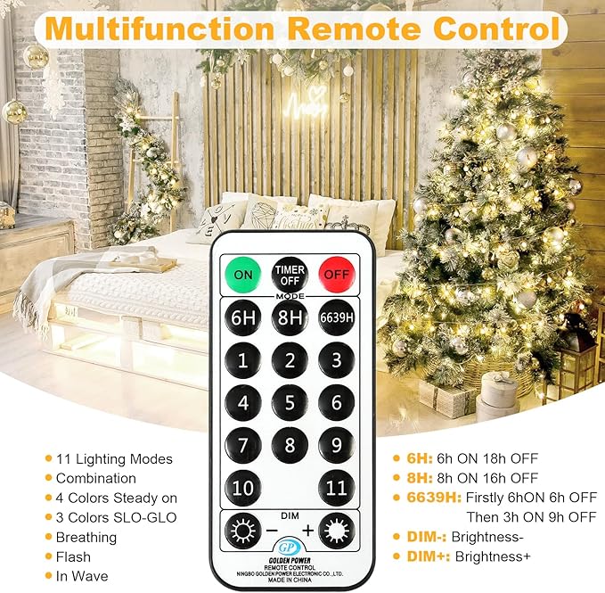 OMIKA 50FT Connectable Globe String Lights Outdoor Waterproof, 150 LED Fairy Lights with Remote Timer, Multicolor and Warm White Plug in Pastel String Lights for Indoor,Bedroom, Party, Classroom Decor
