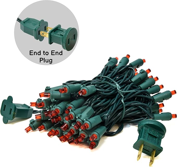 Holiday Essence Essence LED Mini Christmas Lights Set, 60 5mm Red String Lights, Green Wire, for Indoor Outdoor Décor, Valentines, Home, Wedding, Patio, Garden Decorations, UL Certified