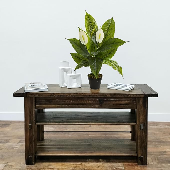Nearly Natural 26” Spathiphyllum Artificial (Real Touch) Silk Plants Green