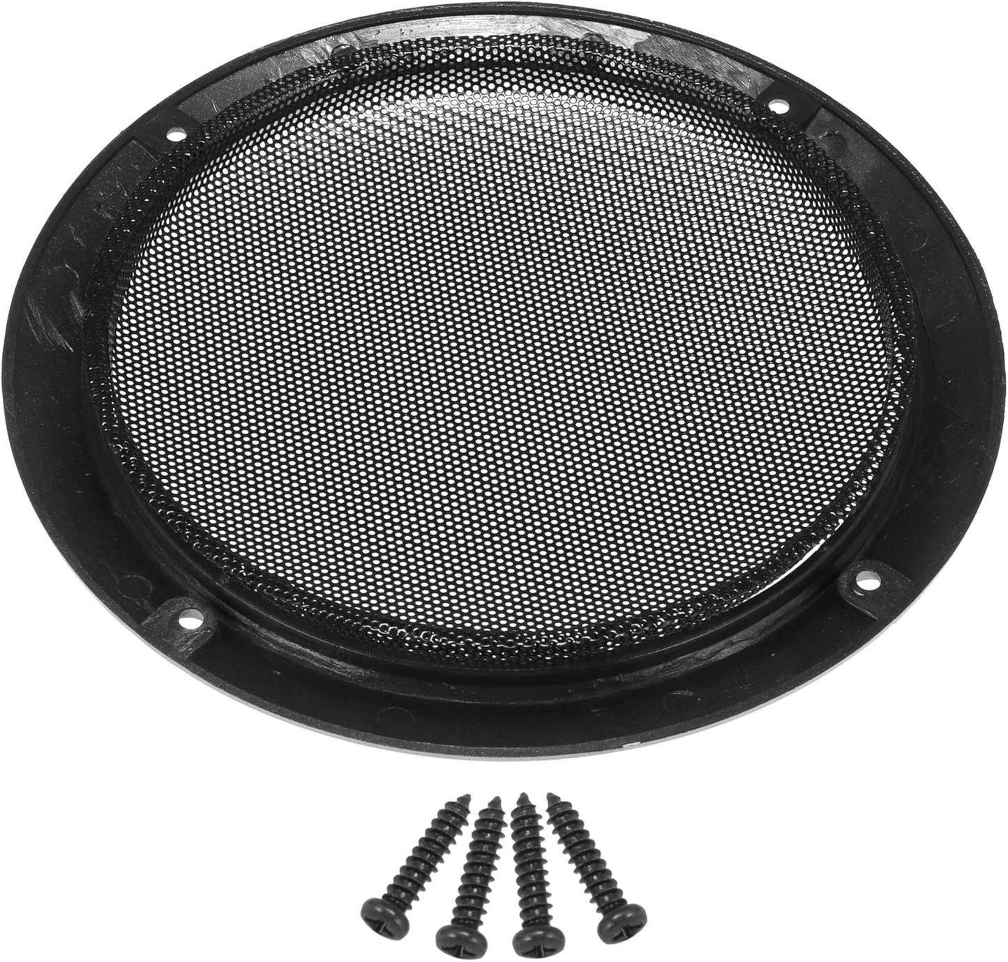 X AUTOHAUX 6.5" Speaker Grille Cover, Mesh Trim Round Subwoofer Grille Horn Protective Guard for Car
