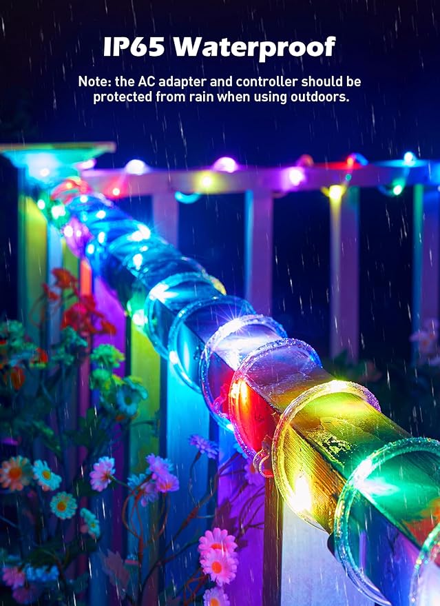Minetom Rope Lights Color Changing, 16 Colors 108 FT 330 LED String Lights with Remote Timer, Waterproof Christmas String Light for Outside Bedroom Indoor Outdoor Decoration