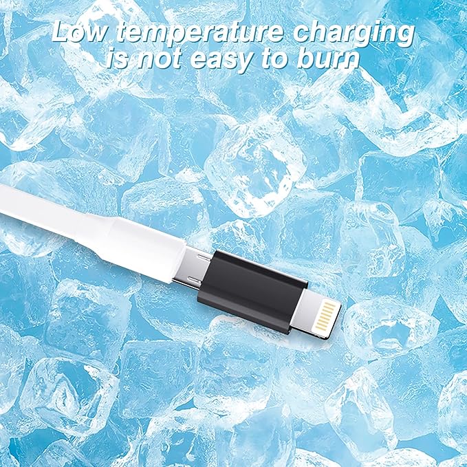 Micro USB Female to Lightning Male Adapter(3pack) Android Charging Cable Port Compatible for iPhone 13 12 11 Pro Max Mini Xs Se 7 8 for iPad Charge Cord Connector Charger Data Sync Converter
