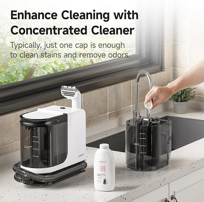 uwant Portable Carpet Cleaner 18Kpa Powerful Suction Spot Upholstery Cleaner for Deep Cleaning Self-Cleaning Carpet Cleaner Machine with Exclusive Specialty Tools (Pro 18Kpa)