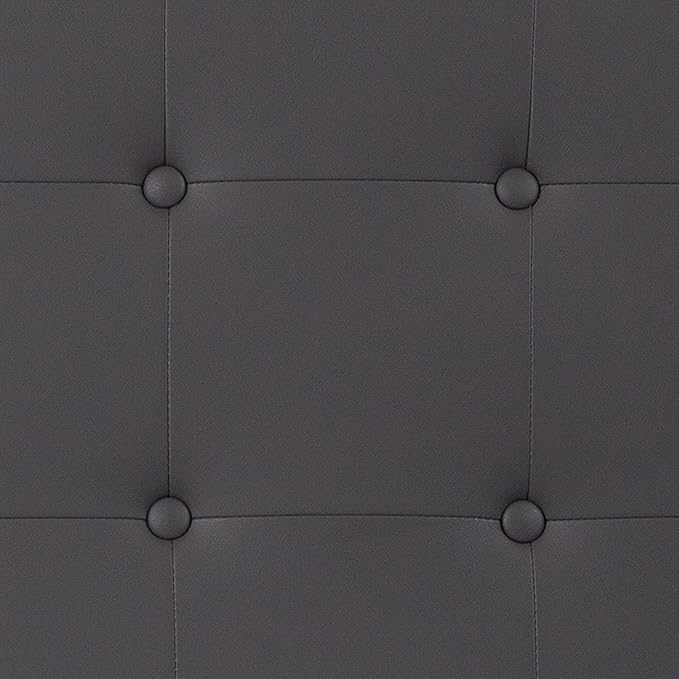Flash Furniture Lennox Tufted Upholstered Twin Size Headboard in Gray Vinyl