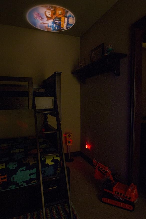 Projectables Pixar Cars LED Kids Night Light, Plug-In, Projector, Dusk-to-Dawn, Lightning McQueen, Galaxy Light, Hallway, Bedroom, Nursery, Playroom, Gaming Room, 11740