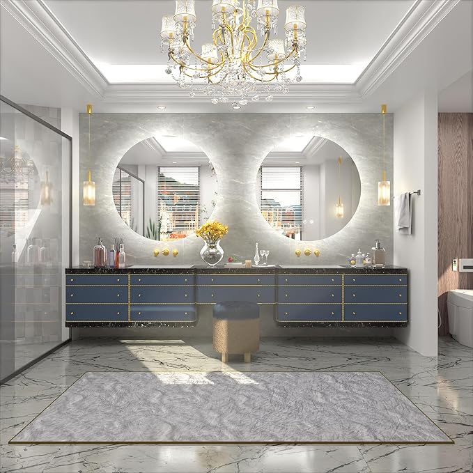 36 Inch Round LED Mirror, Backlit Bathroom Mirror with Lighted, Large Circle Vanity for Wall, Dimmable, Built-in Defoggers, 3000K/4500K/6000K