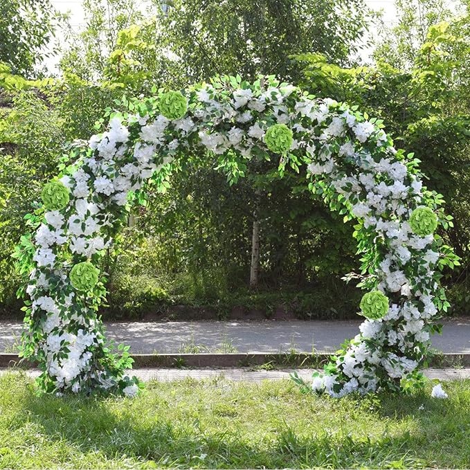 AVIVIHO 65 PCS Green Hydrangea Artificial Flowers Bulk Realistic Fake Hydrangeas Silk Flowers with Stems for Home Weddings,Centerpieces,Party Arch Backdrop Decor DIY Florals Decorations