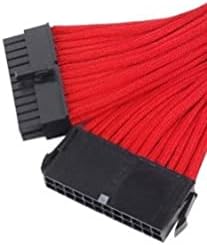 Silverstone Tek Sleeved Extension Power Supply Cable with 1 x Motherboard 24-Pin Connector (PP07-MBR)