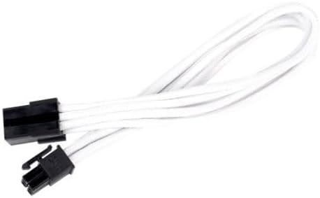 Silverstone Technology Sleeved Extension Power Supply Cable with 1 x 4-Pin to 4 x SATA Connectors (PP07-BTSW)