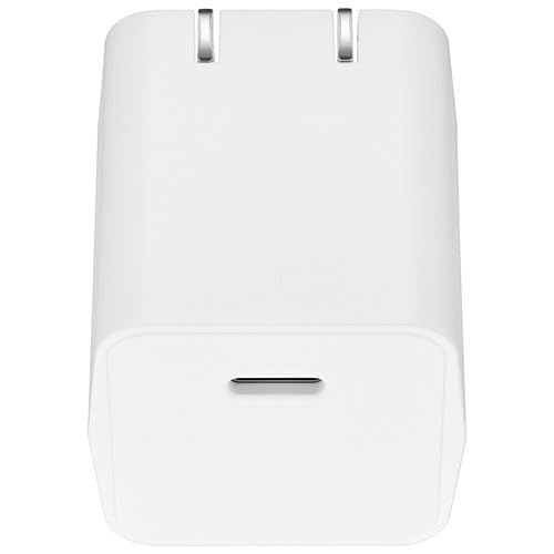 INSIGNIA USB Cables, 20Gbps High-Speed Charging & Data Sync, Braided Nylon, Compatible with MacBook, Laptop, iPhone, iPad, Android (Accessories, 30W USB-C Wall Accessory (WHT))