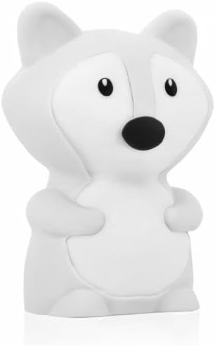 Lumipets Junior Fox Night Light, Soft Silicone Material, 8 Soothing Colors, Cordless, Easy Control, Portable
