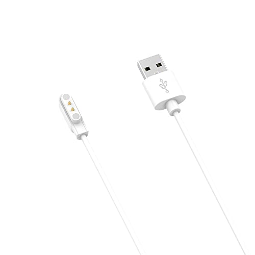 Magnetic USB Charging Cable Compatible with LESHIDO Smart Watch, Replacement Charger for CS08 Smart Watch (White)