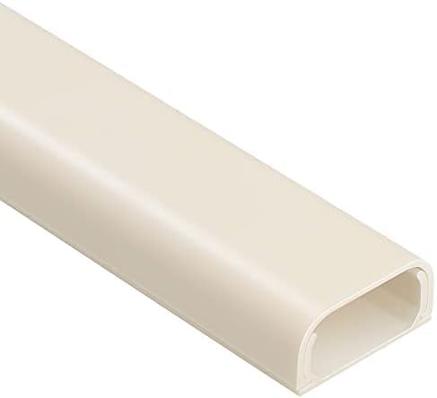 ZhiYo Cable Hider Raceway Kit, Wire Hiders for TV on Wall, Paintable Cord Cover Channel, Cord Hider for Wall Mounted TV in Home Office, W0.95in X H0.47in, Beige