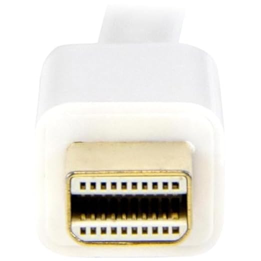 StarTech.com 6ft (2m) Mini DisplayPort to HDMI Cable - 4K 30Hz Video - mDP to HDMI Adapter Cable - Mini DP or Thunderbolt 1/2 Mac/PC to HDMI Monitor - mDP to HDMI Converter Cord - White (MDP2HDMM2MW)