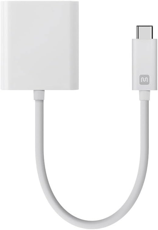 Monoprice USB-C to HDMI 2.0 Adapter - 4K@60Hz, Supports Up To 10Gbps Data Rate, USB 3.1 SuperSpeed, Compatible with MacOS, Windows, and Chrome OS, White - Select Series