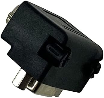 RS232 DB9 Pin Male to Female 90 Degree Changer Coupler Adapte Connecter, 90 Degree DB9 9 Pin RS 232 Serial Gender Changer Extension Converter Adapter for Serial Applications (2-Pack)