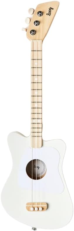 Loog Mini Acoustic kids Guitar for Beginners 3-strings Ages 3+ Learning app and lessons included