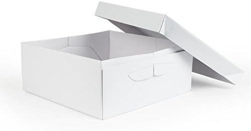 PME, 11 x 6in tall Square Cake Box, Standard, White