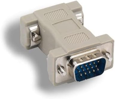 KENTEK DB9 9 Pin to HD15 VGA 15 Pin Video Adapter Changer Coupler for Multi-Sync Molded RS-232