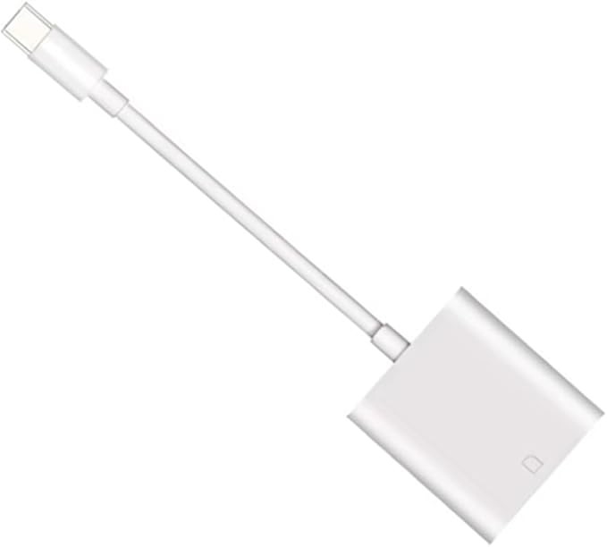 NFHK USB 2.0 Type C USB-C to Standard SD SDXC SDHC Card Reader Adapter Compatible with MacBook Laptop Tablet Phone