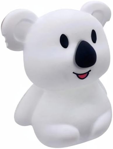 Night Light Kids with Cute Koala Design Baby Children's Room LED Bedside Lamp with Changeable RGB Colors Rechargeable Night Light Compatible with Touch Control & Remote Control - Koala