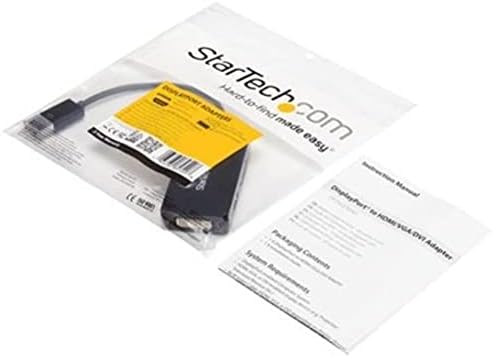 StarTech.com 3 in 1 DisplayPort Multi Video Adapter Converter - 1080p DP Laptop to HDMI VGA or DVI Monitor or Projector Display (DP2VGDVHD),VGA / DVI / HDMI (Black)