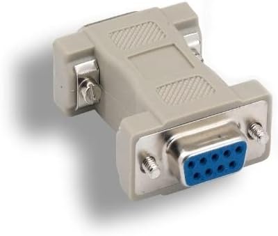KENTEK DB9 9 Pin to HD15 VGA 15 Pin Video Adapter Changer Coupler for Multi-Sync Molded RS-232