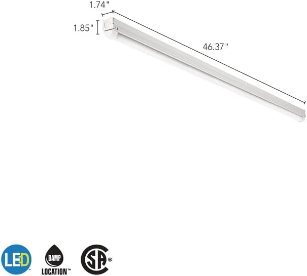 Lithonia Lighting MNSL L24 2LL MVOLT 40K 80CRI PLT336 White LED Strip Foot (336 Count), 2-Light