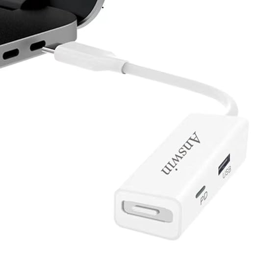 Mag-Safe to USB C Adapter 3-in-1 Mag-Safe 1 & 2 Adapter & USB C PD & QC USB (Charing Only) for iPhone 15 Series, M1/M2 MacBook, MacBook Air and More USB-C Devices