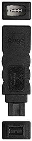 elago FireWire 400 to 800 Adapter (Black) for Mac Pro, MacBook Pro, Mac mini, iMac and All Other Computers…