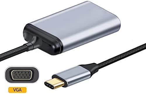cablecc USB-C Type C to VGA Cable Monitor Adapter 1080p 60hz for Tablet & Phone & Laptop