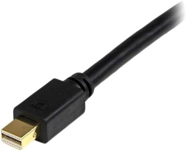 StarTech.com 3ft (0.9m) Mini DisplayPort to DVI Cable - Mini DP to DVI Adapter Cable - 1080p Video - Passive mDP 1.2 to DVI-D Single Link - mDP or Thunderbolt 1/2 Mac/PC to DVI Monitor (MDP2DVIMM3B)