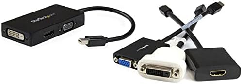 StarTech.com 3 in 1 Mini DisplayPort Adapter - 1080p - Mini DP / Thunderbolt to HDMI / VGA / DVI Splitter for Your Monitor (MDP2VGDVHD)