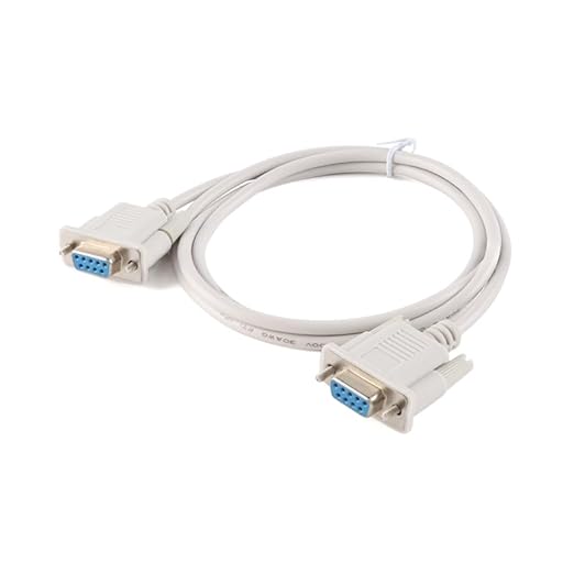 Serial Cable Female to Female DB9 Adapter Cable RS232 Extension Wire Cross Hole to Hole 1.4m Length