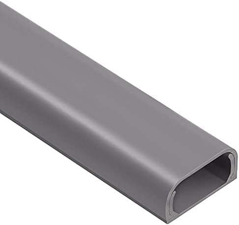 Cable Hider Raceway Kit, Wire Hiders for TV on Wall 68in, Paintable Cord Cover Channel, Cord Hider for Wall Mounted TV in Home Office, W0.95in X H0.47in, Grey