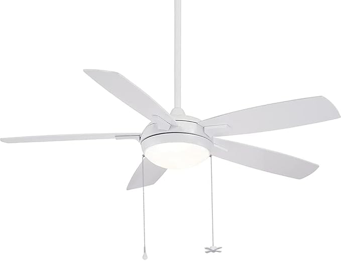 sunswan Ceiling Fan Pull Chain, 2pcs 3mm Diameter Beaded Ball Fan Pull Chain, 13.6 Inches Fan Pulls Set with Connector (White)…, short