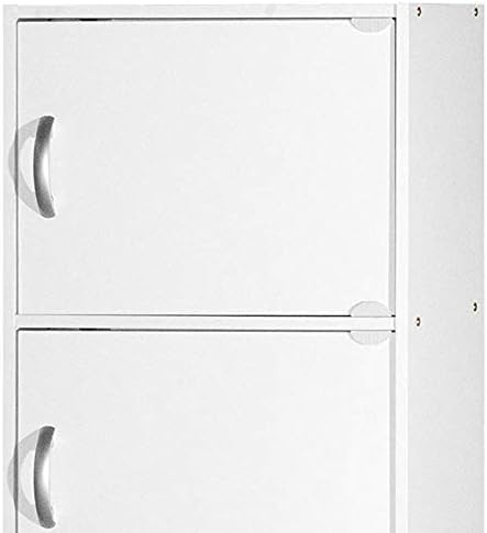 HODEDAH IMPORT Bookcase, White, 5 Door