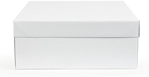 PME CBO807 Square Cake Box 13-Inch / 33 cm, White