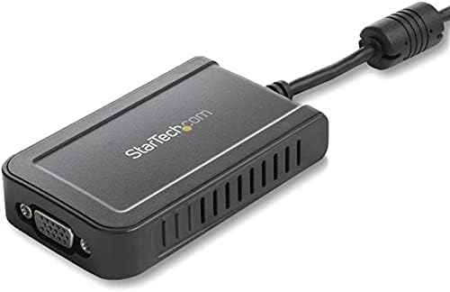StarTech.com USB 2.0 to VGA Adapter, USB to VGA Monitor Converter for Windows, 1080p , TAA (no support for macOS/ChromeOS/Linux)