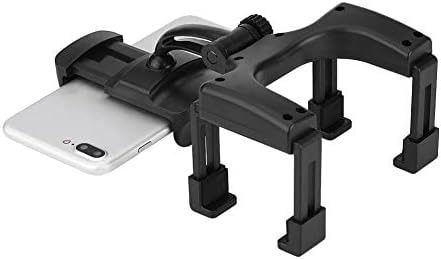 Keenso Rearview Mirror Mount Grip Clip, 360° Phone Holder Stand for Cell Phone & GPS