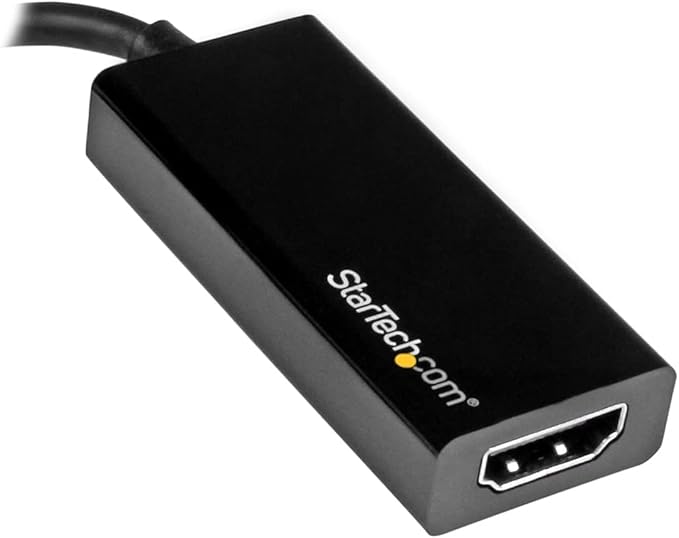 StarTech.com USB-C to HDMI Video Adapter Converter - 4K 30Hz - Thunderbolt 3 Compatible - USB 3.1 Type-C to HDMI Monitor Travel Dongle Black (CDP2HD)