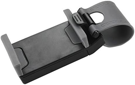 Reiko Car Steering Wheel Phone Mount - Gray, HLD07-GY, Retail Packaging