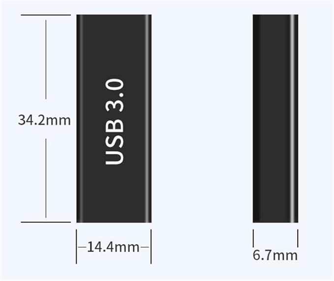 USB-A 3.0 to USB-A 3.0 Adapter (2 Pack), USB 3.0 Female to Female Adapter for Connecting USB Cables for Extension