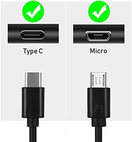 Jitterbug Flip 2/3, Smart 2/3, Alcatel Go Flip 4, TCL Flip Pro, Kindle Fire & more - Micro USB C Wall Charger Cable.