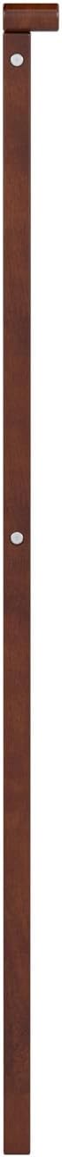 AFI, Mission Twin Solid Wood Headboard with Attachable Charger, Walnut