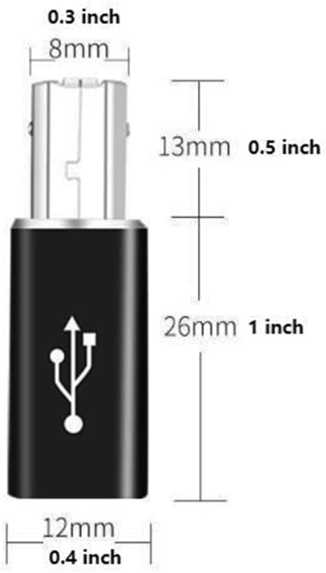 USB C Female to Printer Male USB B Convert Adapter Type C to MIDI Connector for Printer MIDI Electric Piano &Type-C Device/Laptop 2pcs