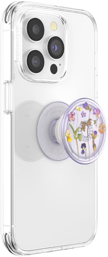 PopSockets Plant-Based Phone Grip with Expanding Kickstand, Eco-Friendly - Purple Fields
