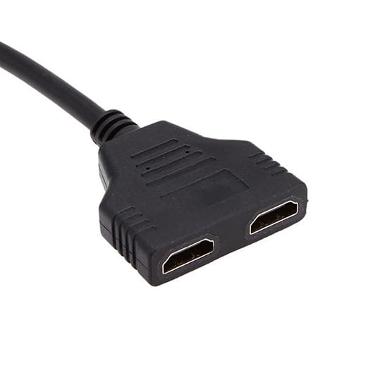 chenyang HDMI 1 to 2 Splitter Switch Extension Cable Adapter with Micro & Mini HDMI Connector