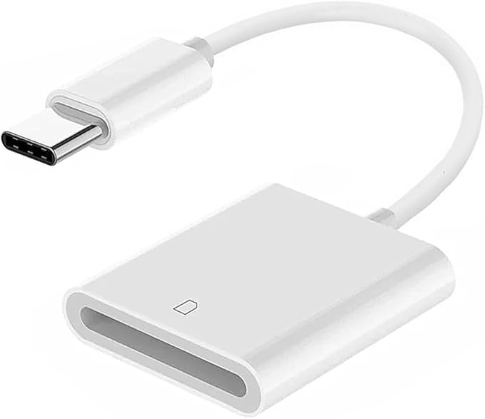 NFHK USB 2.0 Type C USB-C to Standard SD SDXC SDHC Card Reader Adapter Compatible with MacBook Laptop Tablet Phone